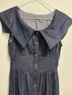 GRL INGNI デニムセーラー襟ワンピース ノースリーブ snidel