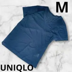 【UNIQLO】ドライカラーVネック　Tシャツ　半袖　ブラック　ユニクロ　Ｍ