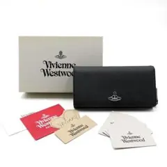 超美品 ヴィヴィアンウエストウッド 長財布 レザー オーブ 11-250955