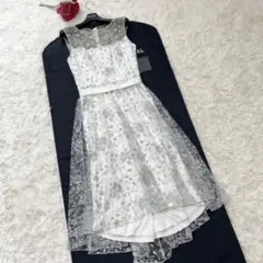 タダシショージ♡新作 ドラマ着用♡フラワーレースロングワンピース♡0サイズ