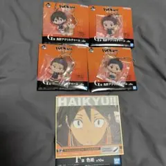 ハイキュー 一番くじ ゴミ捨て場の決戦2 烏野 色紙 アクリルチャーム セット