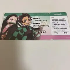 鬼滅の刃 竈門炭治郎 竈門禰豆子 航空券風チケット 東京 ワールドツアー WT