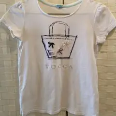 大幅値下げ！TOCCA バッグデザイン　スワロフスキー Tシャツ 140