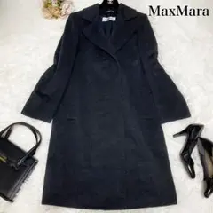 美品⭐️マックスマーラ 最高級白タグ ロングチェスターコート カシミヤ混 40