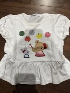 familiar フリル付きTシャツ