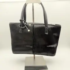 美品　4℃ ヨンドシー ハンドバッグ フェイクファー　冠婚葬祭