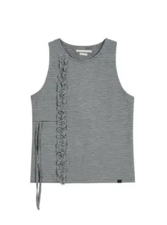 【TYPESERVICE】RuffledStrapSleevelessTop