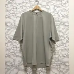 adapt ワッフル生地 ドロップショルダー ゆったり Tシャツ Lサイズ