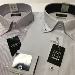 【新品】2枚組メンズビジネスシャツ