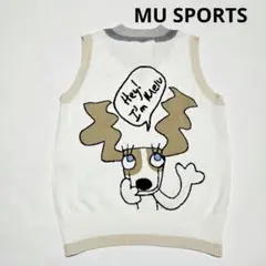 MU スポーツ　レディースゴルフウェア　コットンニットベスト　40