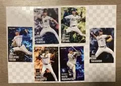 プロ野球チップス2025 第2弾　スターカード6枚セット　坂本　村松　高橋　種市