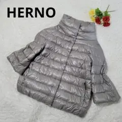美品★HERNO ヘルノ ダウンジャケット AMINTA 大きいサイズ グレー
