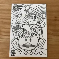オリジナルぬりえはがき〜抽象的な線画ポストカード