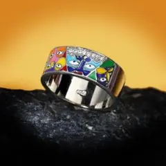シルバー リング 指輪 ダイヤ ジルコニア アニメ 梟 ヴィンテージ 13号