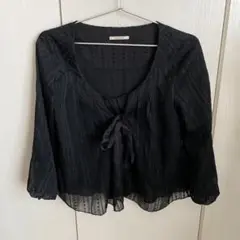 RAY BEAMS ラメ入り七分丈ブラウス