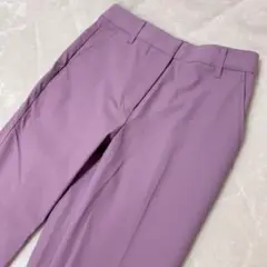 プラステ　リネンブレンドスティックパンツ　S　パープル系　12-0206011