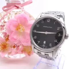 極美品 H385111 HAMILTON ハミルトン 時計 シンライン ブラック