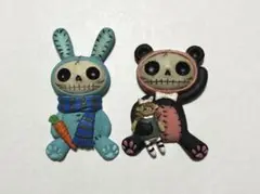 Furry Bones パンダ ウサギ マグネット 動物 髑髏 ホラー