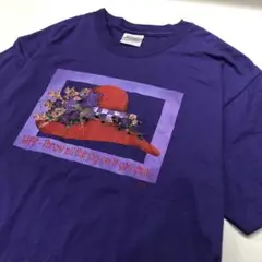 Hanes 半袖 Tシャツ プリント パープル メンズM