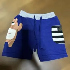 クマ刺繍付きパンツ 80サイズ