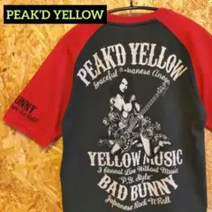 「PEAK'D YELLOW」BAD BUNNY ラグランスリーブTシャツ