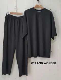WIT AND WONDER ウィットアンドワンダー セットアップ ブラック