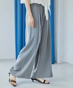 【未使用】ドゥアルシーヴ　ストレッチ2タックワイドパンツ