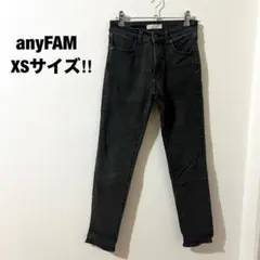 エニィファム 美品☆ デニム スキニーパンツ 黒デニム レディース スタイル盛れ