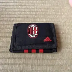 激安！！AC Milan 三つ折り財布 黒/赤