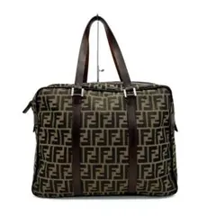 【FENDI】ビジネスバッグ　ハンドバッグ　ズッカ柄　ジャガード