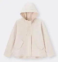 新品 タグ GU マウンテンパーカ ナチュラル XL レディース オーバーサイズ