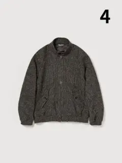 ALPACA WOOL SILK TWEED ZIP BLOUSON 4