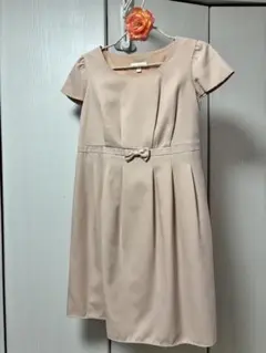 LOVEMIC ピンクベージュ ワンピース S マタニティ 妊婦