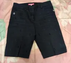 ピッコーネ　紺 刺繍ショートパンツ