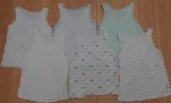 ユニクロ　メッシュ肌着 タンクトップ 90サイズ　6枚セット