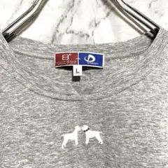 ウイッテム HUITIEME テリア柄 Tシャツ 7分袖 アクアチタン金属加工
