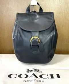 COACH コーチ レザーリュック0159-334 黒
