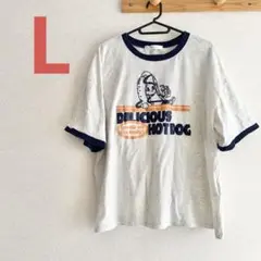 美品❤️ L 半袖Tシャツ しまむら レディース 大きめ tシャツ