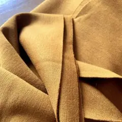 毛100% マスタードカラー生地 約135cm×145cm