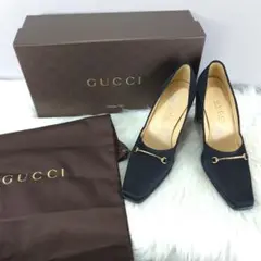 GUCCI ブラック パンプス【22.5cm】