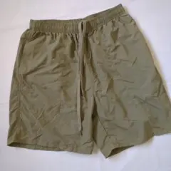 movenpick　ハーフパンツ　М　カーキ　軽量　無地　薄手　ショートパンツ