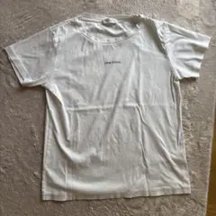 ホワイト Tシャツ 半袖　(文字ロゴT)
