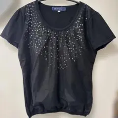 M'S GRACY ブラック 半袖 ニット素材 トップス 38