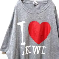 ポート&カンパニー I ラブ LKWD Tシャツ グレー 灰色 XL 古着