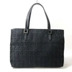【美品】11A747/フェンディ/ハンドバッグ/ズッキーノ/キャンバス×レザー