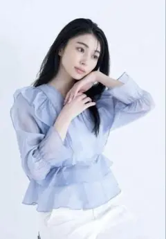 BLUE PALANG ブルーパラン SLEEVE RUFFLE BL