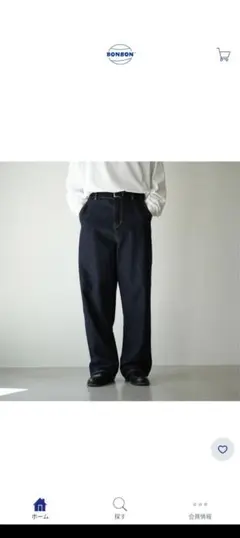 リラックスフィットストレートジーンズ B5020 Lサイズ navy リラックスフィットストレートジーンズ B5020 Lサイズ navy