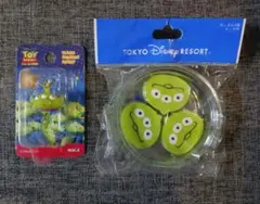 リトルグリーンメン トイストーリー 消しゴム フィギュア 2点