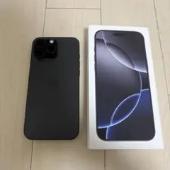 Apple iPhone16promax 512GB本体ブラックチタニウム