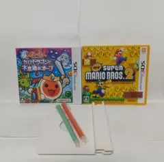 3DS 太鼓の達人・スーパーマリオブラザース2 2本セット